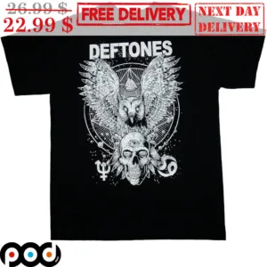 Deftones Owl And Skull Shirt
