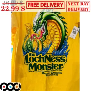The Lochness Monster Busch Gardens Williamsburg Shirt