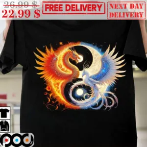 Dragon and Phoenix Moon Sun Shirt