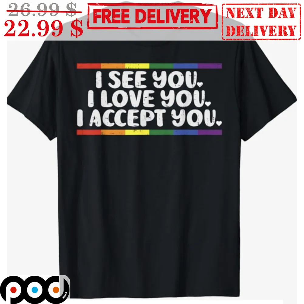 LGBT I See You I Love You I Accept You Shirt