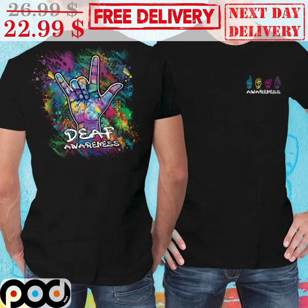 Deaf Awareness Colorful Shirt