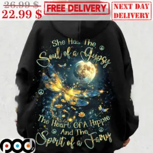 She Has The Soul Of A Gypsy The Heart Of A Hippie And The Sport Of A Fairy Shirt
