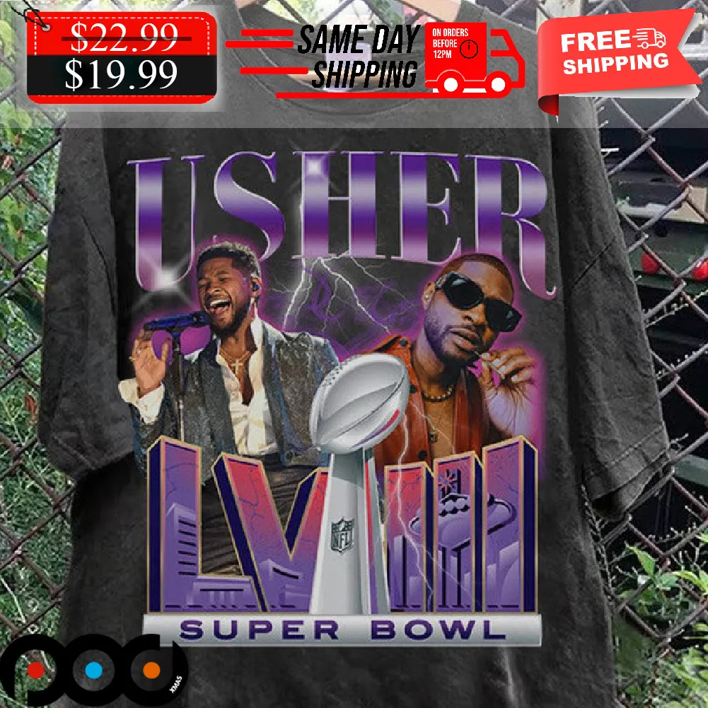 Usher Super Bowl Las Vegas Halftime Show 2024 Shirt