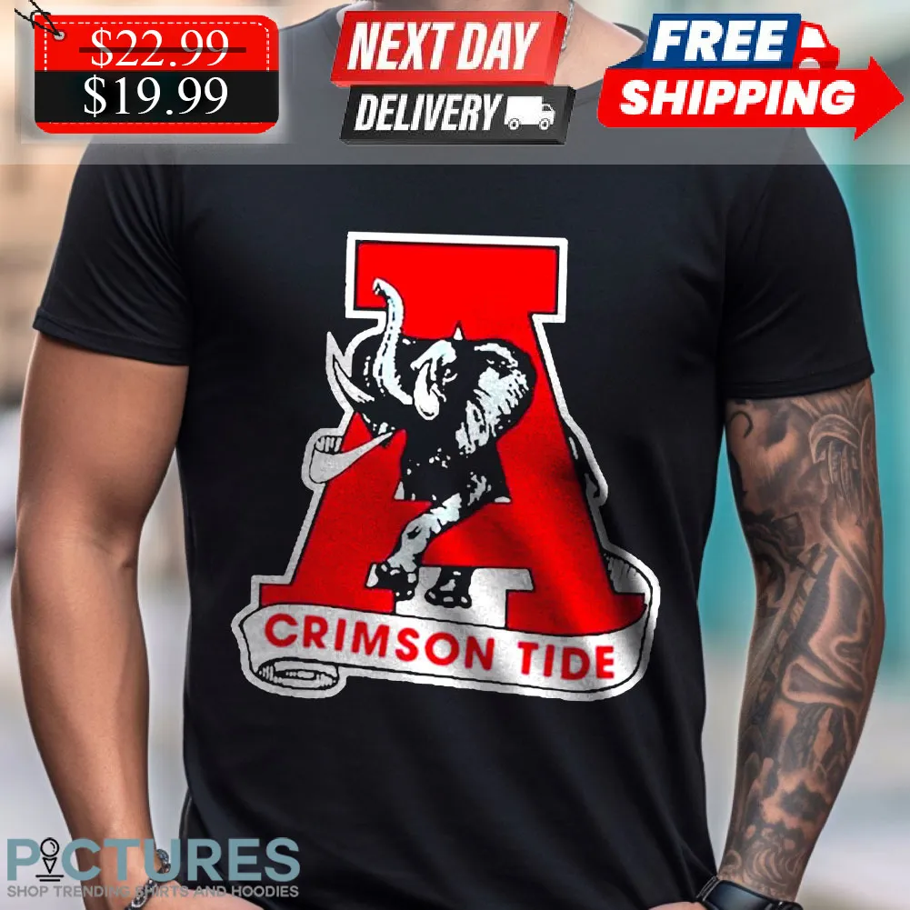 Elephant Jerret Mcelwain Crimson Tide Shirt