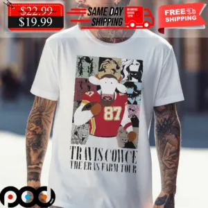 Travis Kelce Travis Cowce The Eras Farm Tour Football Shirt