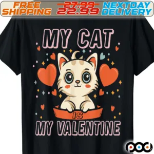 Heart My Cat My Valentine Shirt