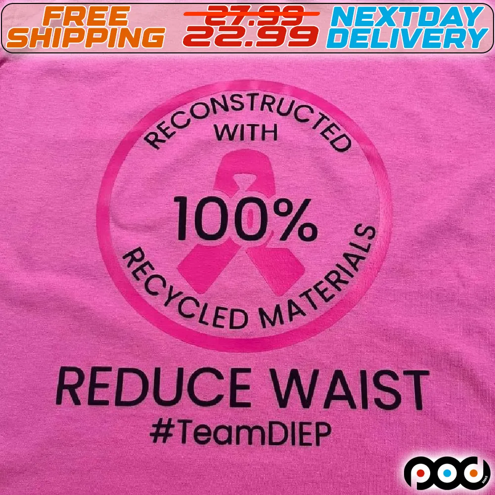 Reconstructed With Recycled Materials Reduce Waist Shirt