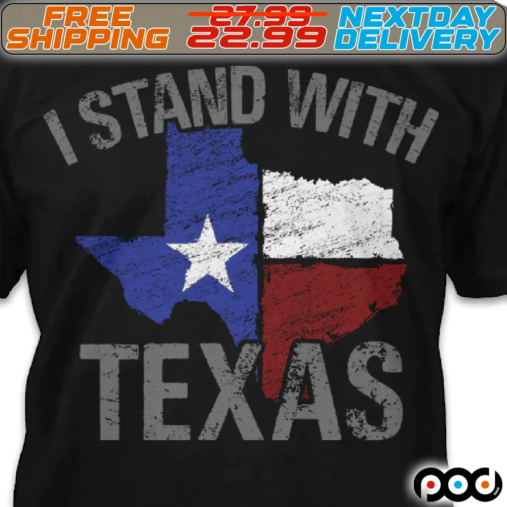 America Flag I Stand With Texas Shirt