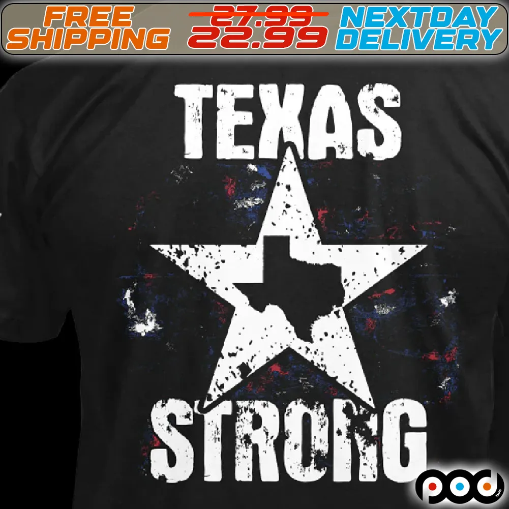 America Flag Star Texas Strong Shirt