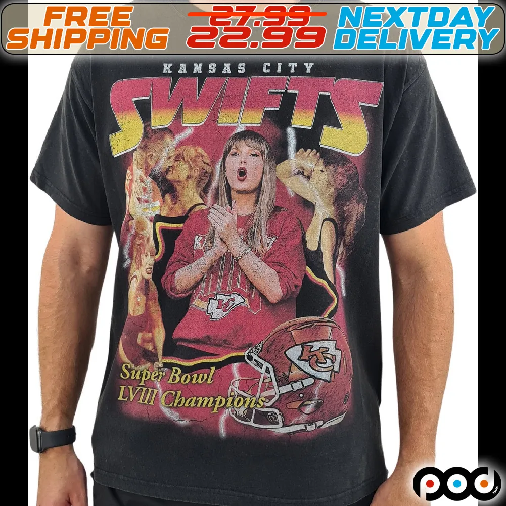 Kansas City Swifts Super Bowl LVIII Champions Bootleg Shirt
