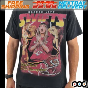 Kansas City Swifts Super Bowl LVIII Champions Bootleg Shirt