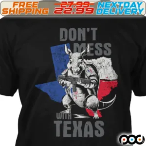 Rhino Gun Do Not Mess With Texas Shirt