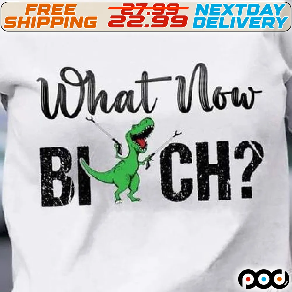 Dinosaur What Now Bitch Shirt