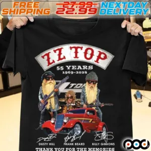 ZZ Top 55 Years 1969-2024 Shirt