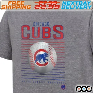 Chicago Cubs Fanatics Branded Youth Relief Pitcher Tri-Blend Shirt