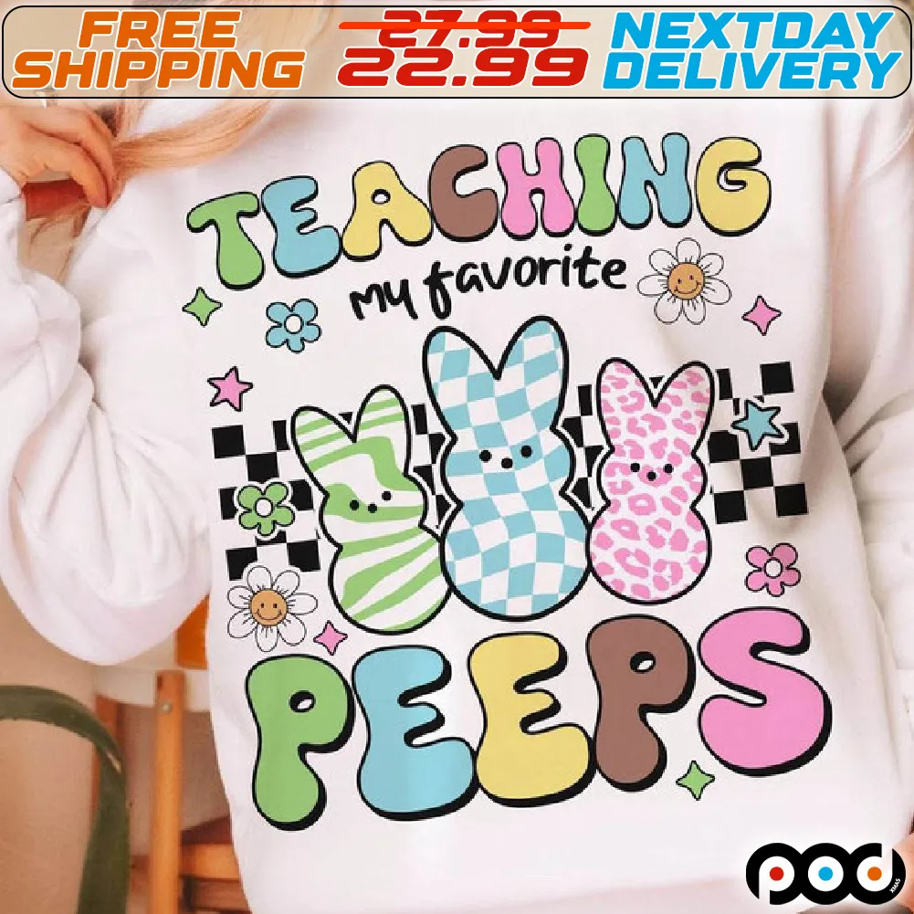 Rabbit Teaching My Favorite Peeps Easter Day Shirt