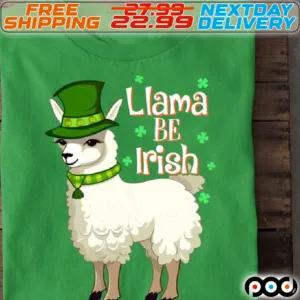 Sheep Llama Be Irish St Patrick Day Shirt