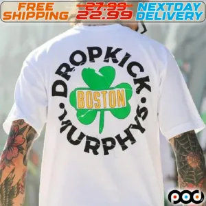 Three Leaf Boston Dropkick Murphys Patrick Shirt