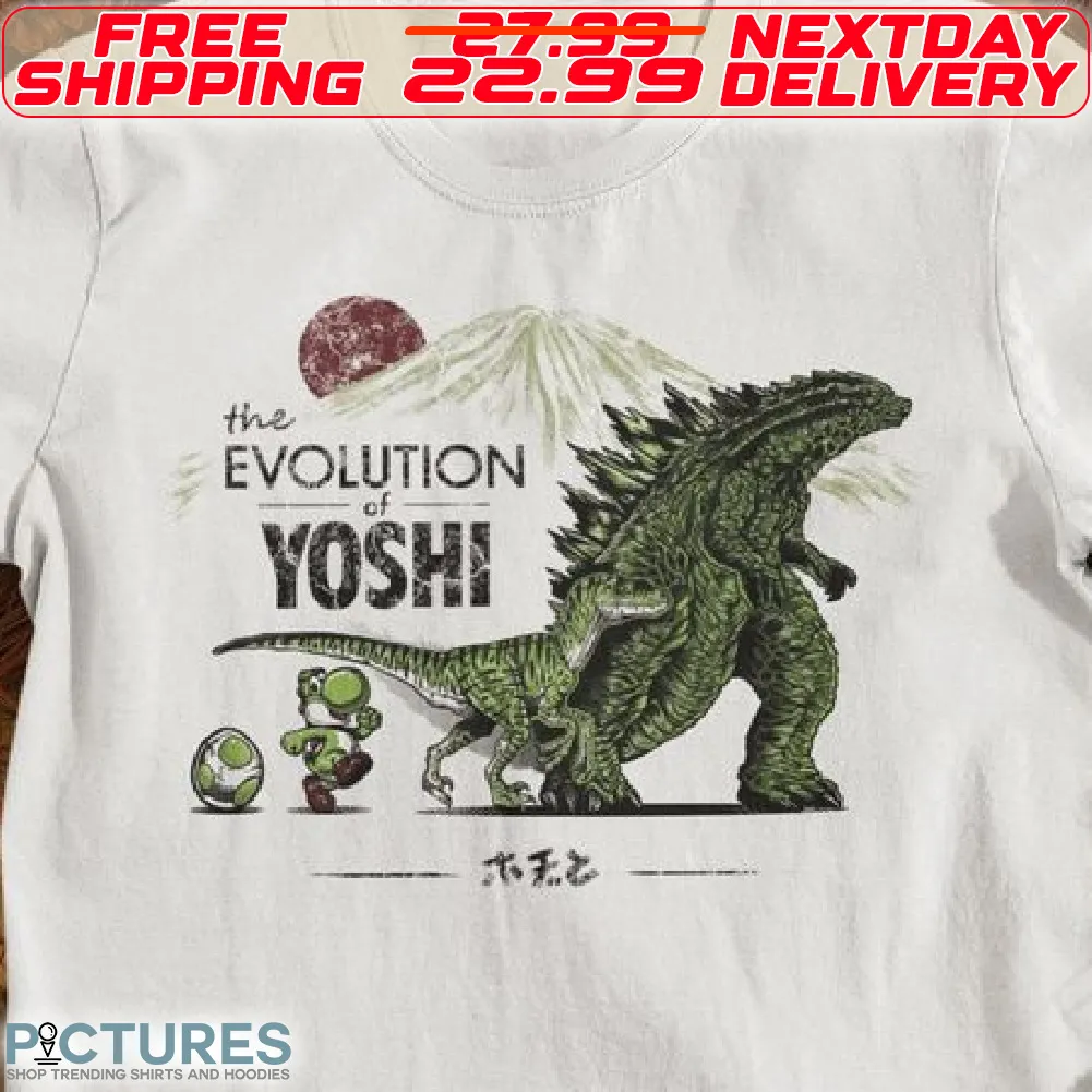 GodZilla The Evolution Of Yoshi Shirt