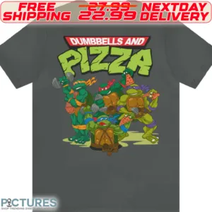 Ninja Turtle Dumbbells And Pizza Shirt