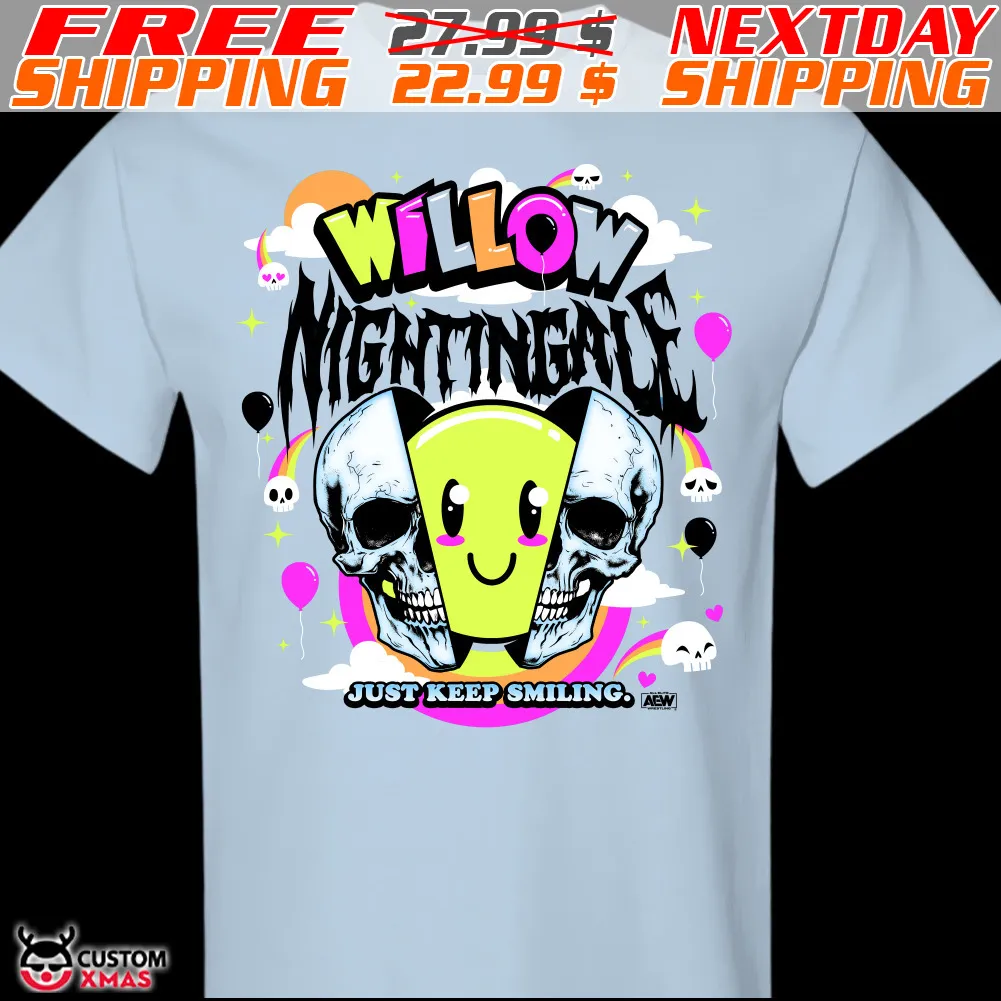 Skull Smile Face Willow Nightingale just Kêp Smiling Shirt