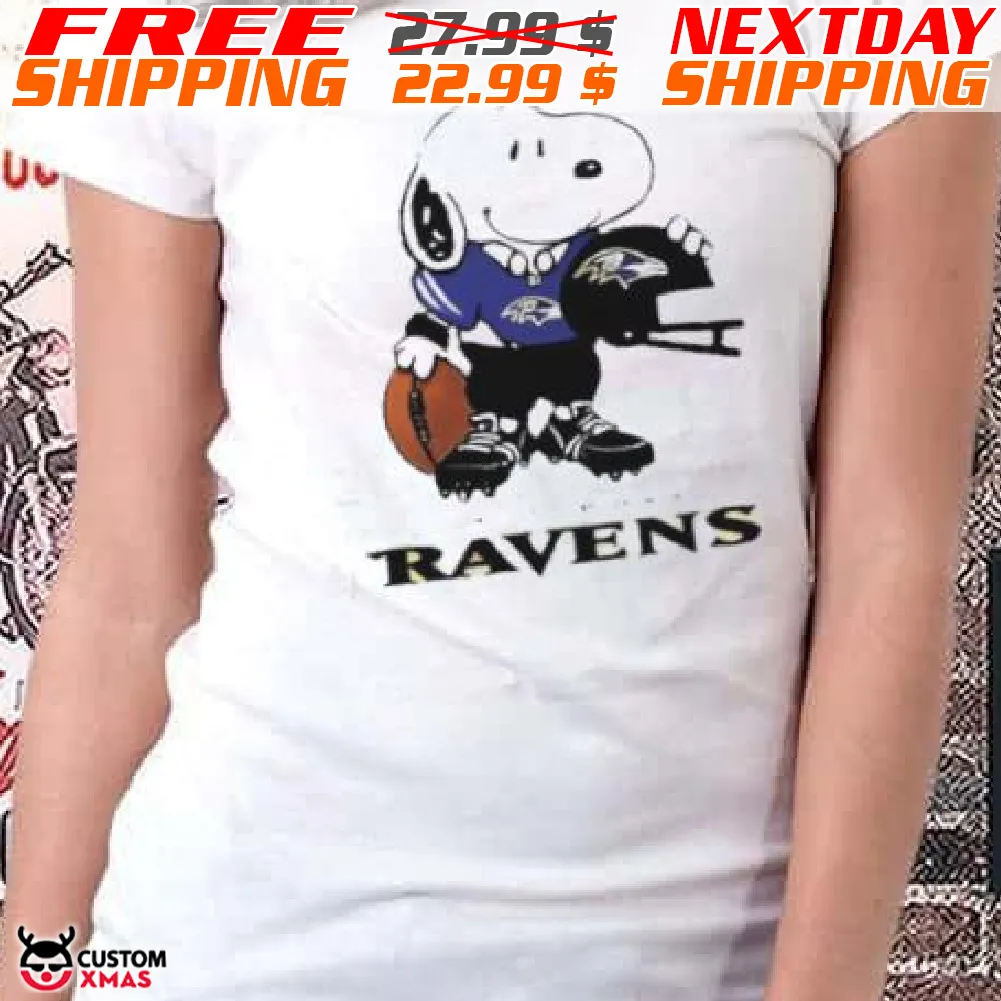 Snoopy A Strong And Proud Baltimore Ravens NFL Shirt