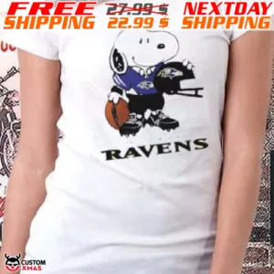 Snoopy A Strong And Proud Baltimore Ravens NFL Shirt