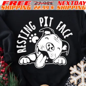 Dog Paw Besting Pit Face Shirt