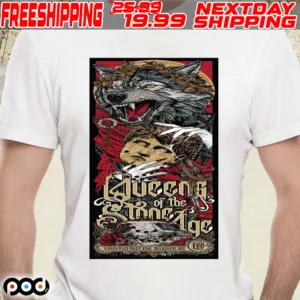 Queens Of The Stone Age Feb 19 2024 At Sidney Myer Music Bowl In Melbourne Shirt