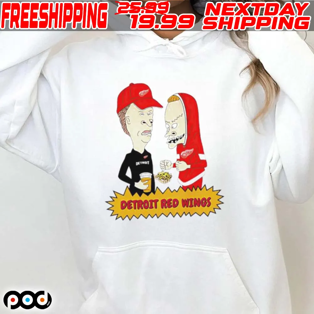 Detroit Red Wings Beavis And Butt Head Shirt
