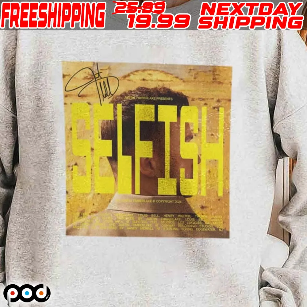 Justin Timberlake Selfish New Single Out January 25th 2024 Shirt