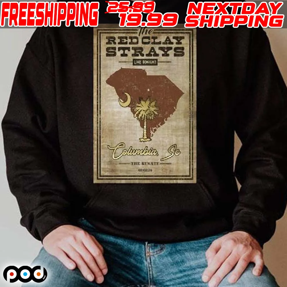 Red Clay Strays Feb 01 2024 Charlottesville Va Us Jefferson Theater Shirt