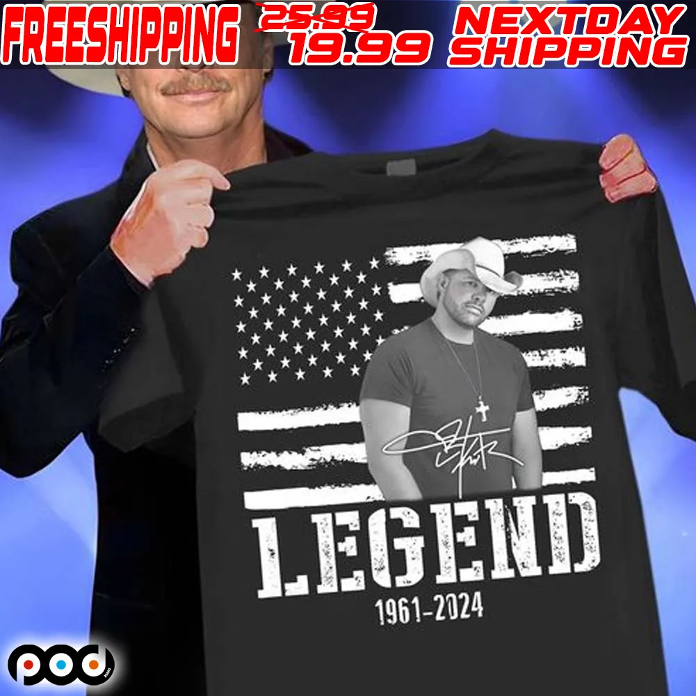 Toby Keith Legend 1961 2024 Signature American Flag Shirt