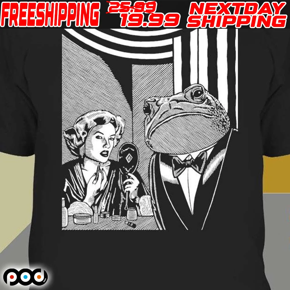 Toad Mistress Bw Lady And Frog Gentleman Shirt