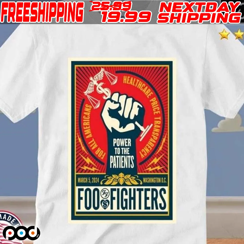 Foo Fighters UK Tour 2024 in Washington D.C March 5 Shirt