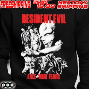 Holy Mountain Printinting Hugo Silva Resident Evil Face Your Fears Shirt