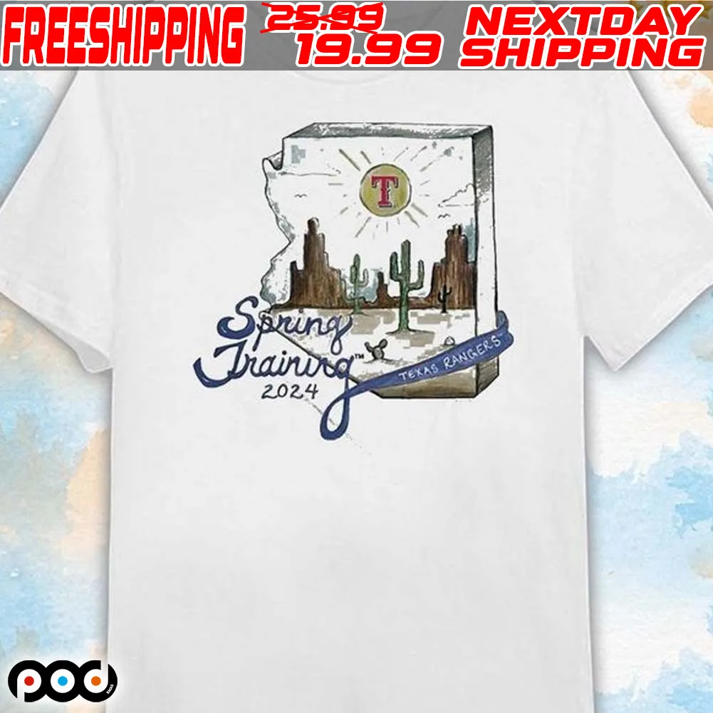 Texas Rangers 2024 Spring Training Cactus League Shirt