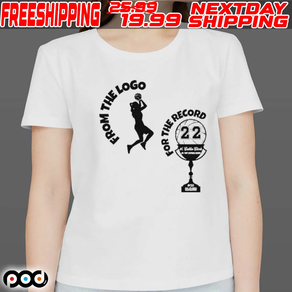 Caitlin Clark From The Logo For The Record 22 Shirt