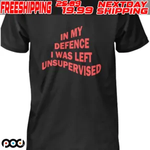 In My Defence I Was Left Unsupervised Shirt