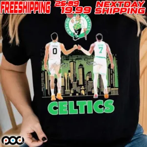 Boston Celtics Player Tatum And Brown City Logo Shirt