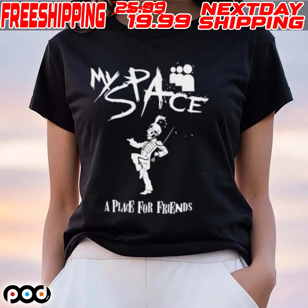 Skeleton Space A Place For Friends Shirt