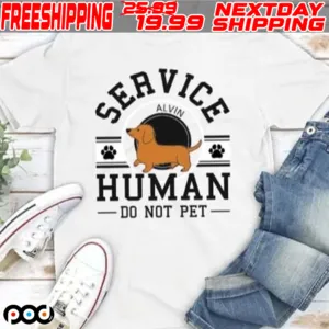Dog Service Human Peanut Do Not Pet Shirt