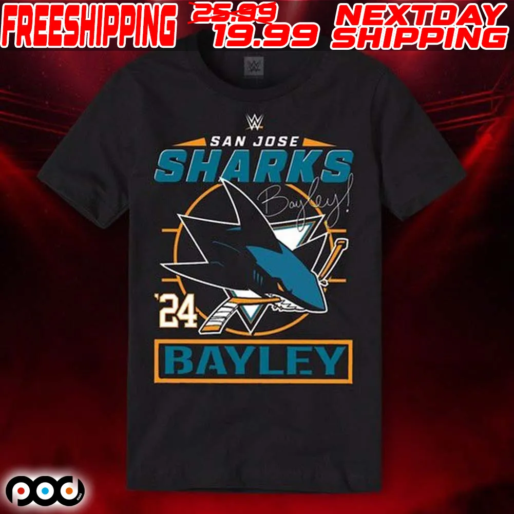 Bayley San Jose Sharks 24 Ladies Boyfriend Shirt