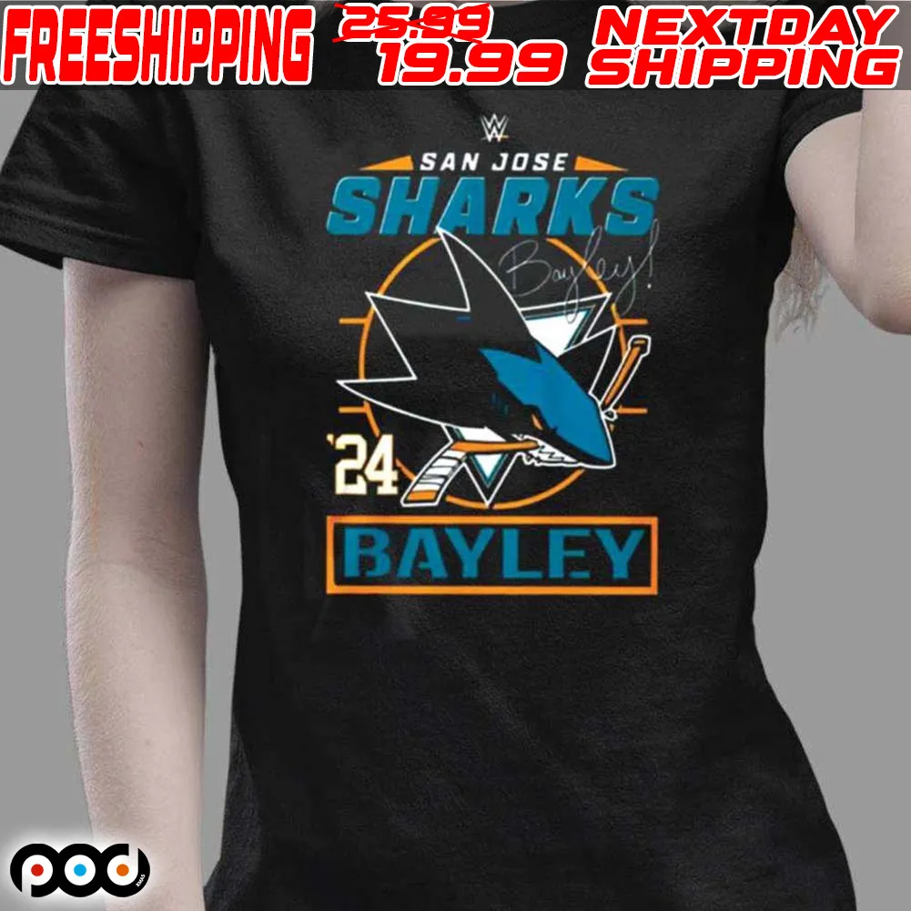 Bayley San Jose Sharks 24 Shirt
