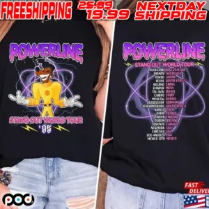 Disney Powerline Goofy Movie Stand Out World Tour 95 Shirt