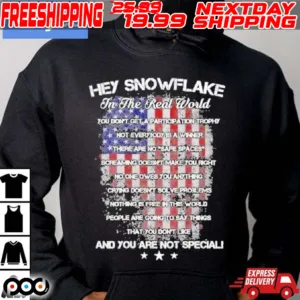 Hey Snowflake In The Real World Veteran Shirt