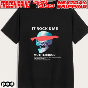 Skull It Rock S Me Moth Erhood Motherhood Is Easy Is Like Zinding A Bike Some Days I Cock It We Ze Zocking Motherhood Shirt