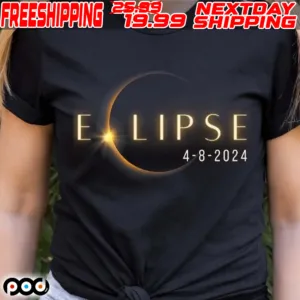 Total Solar Eclipse 2024 April 8 Alogology Shirt