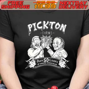 Robert Pickton Holding Hookery Smoked Bacon Shirt