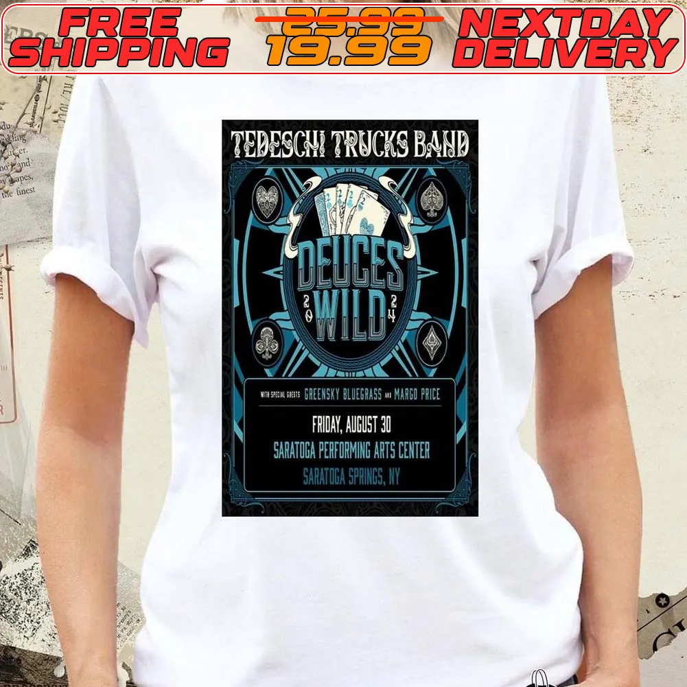 Tedeschi Trucks Band Tour 2024 Saratoga Springs NY Poster Shirt